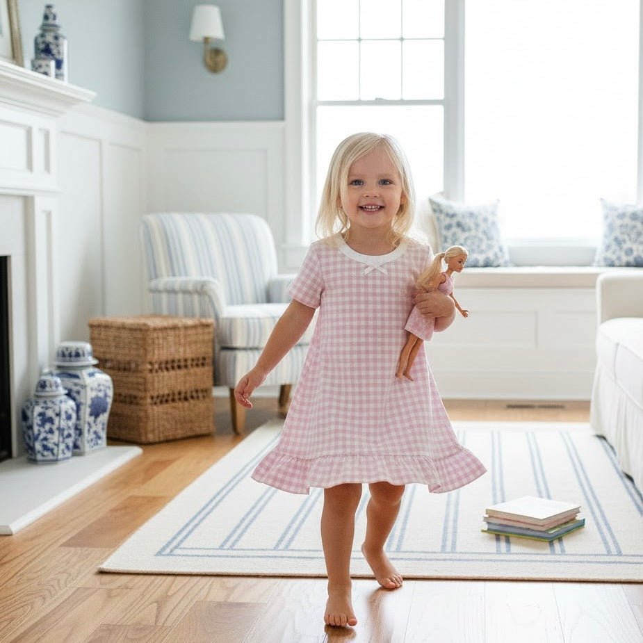 The Claire — Blush Gingham