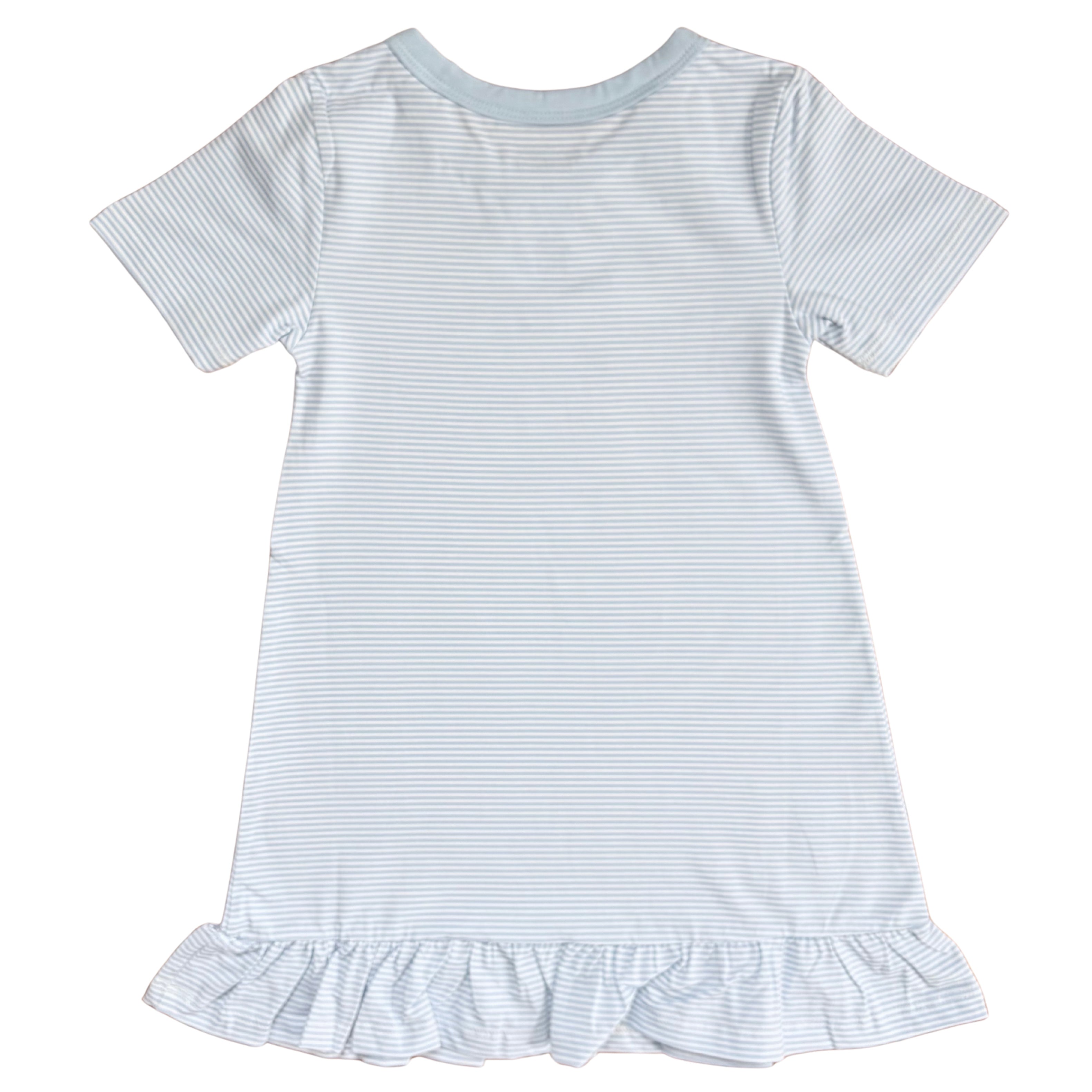 The Claire — Blue Micro Stripe