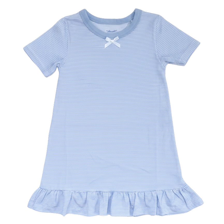 The Claire — Blue Micro Stripe